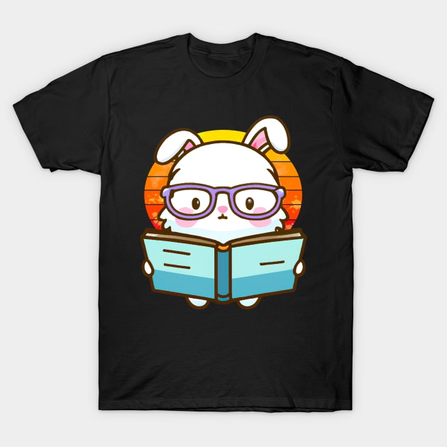 Bookworm bunny T-Shirt by FromBerlinGift